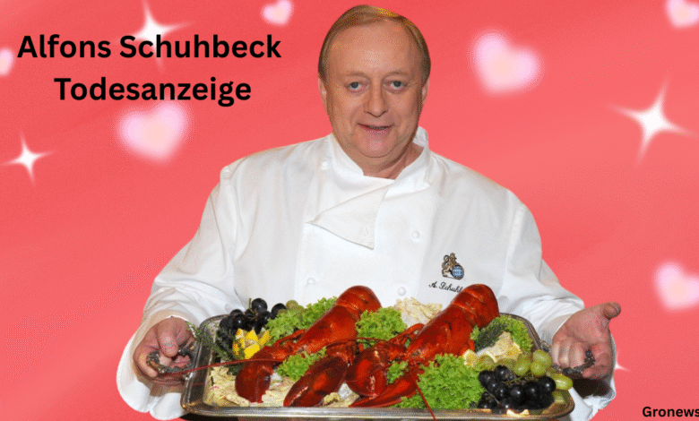 Alfons Schuhbeck Todesanzeige
