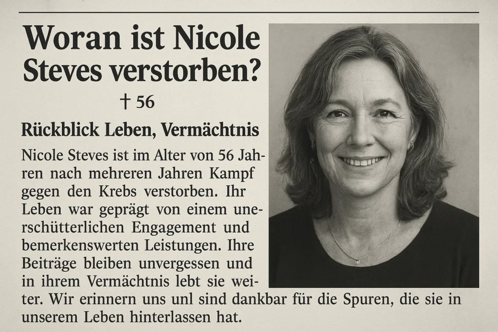 Woran ist Nicole Steves verstorben